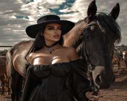 Nita is also passionate about horses.